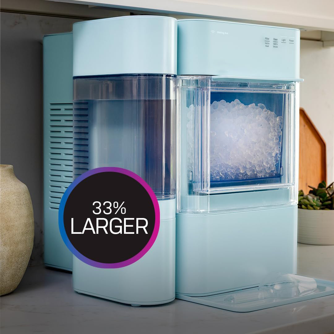 Pellet Ice Machine with WiFi & Smart Connected, Stainless Steel