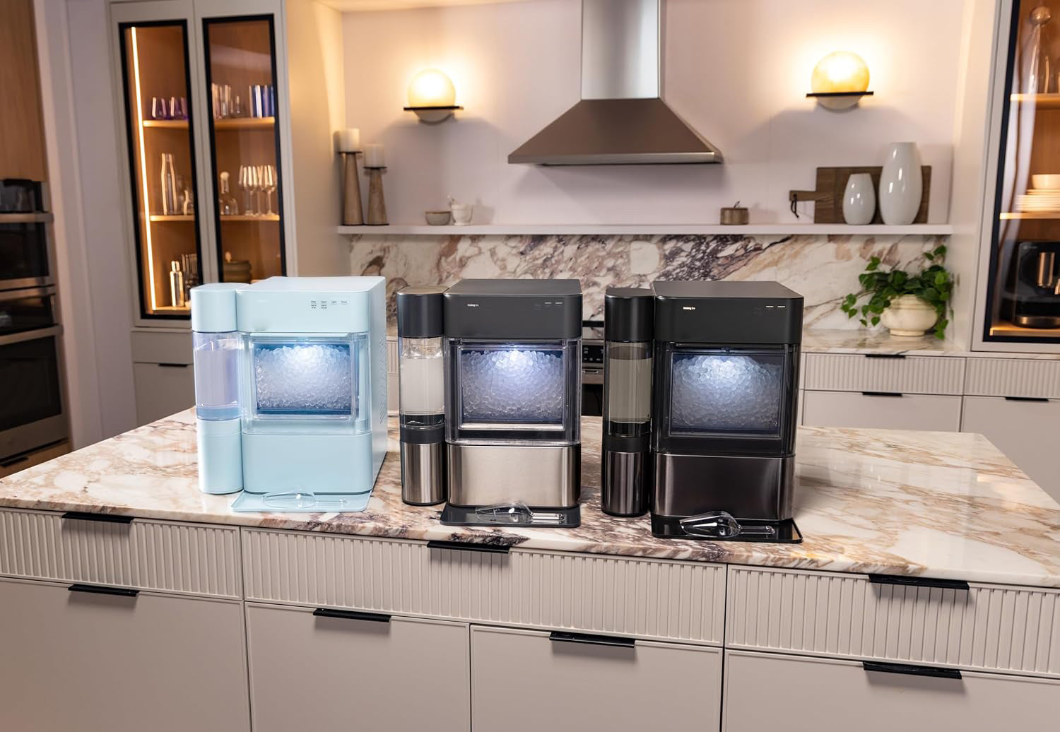 Pellet Ice Machine with WiFi & Smart Connected, Stainless Steel