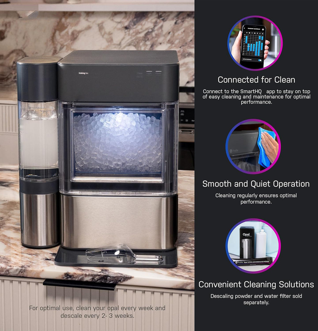 Pellet Ice Machine with WiFi & Smart Connected, Stainless Steel