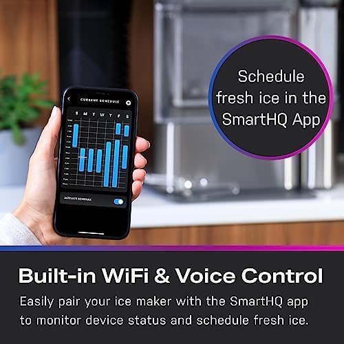 Pellet Ice Machine with WiFi & Smart Connected, Stainless Steel