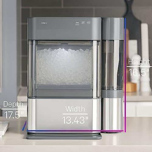 Pellet Ice Machine with WiFi & Smart Connected, Stainless Steel